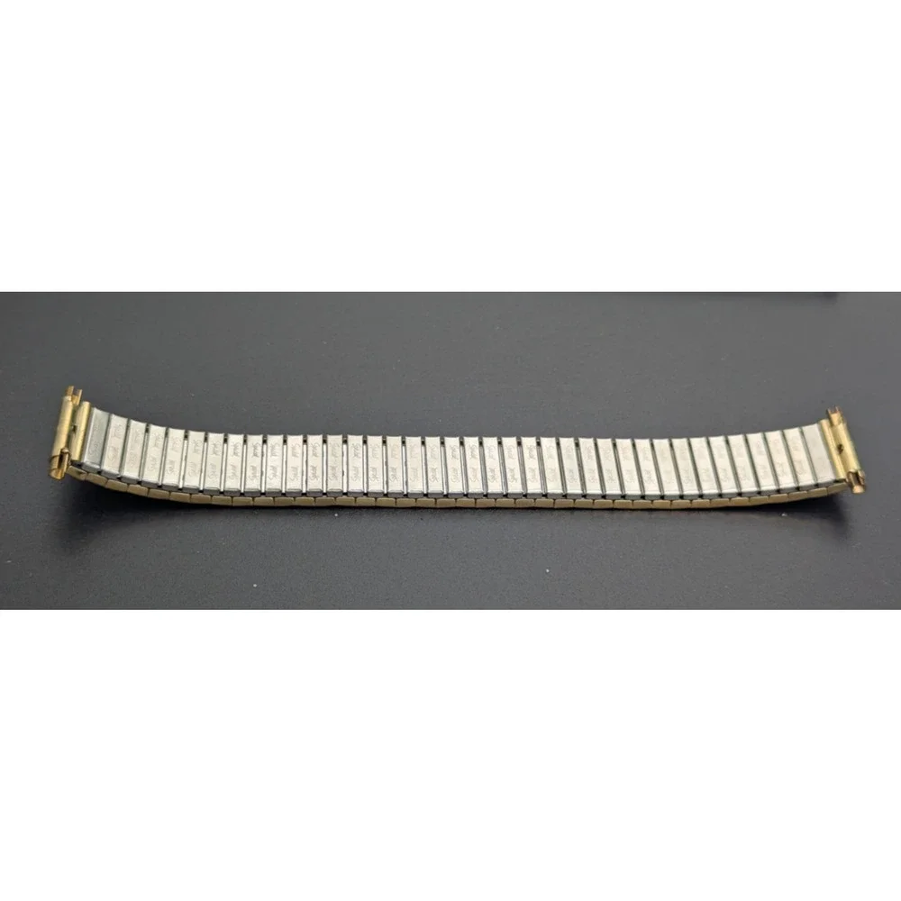Speidel Gold Twist O Flex Stainless Steel Mens Watch Band